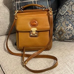 Brown Accordion Crossbody